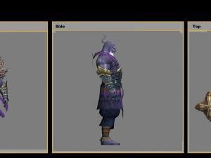 low poly 3d characters-indigo god 3D Model