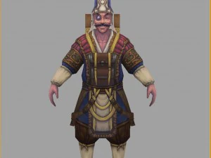 low poly 3d characters-master 3 3D Model