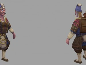 low poly 3d characters-master 3 3D Model