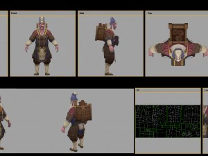 low poly 3d characters-master 3 3D Model