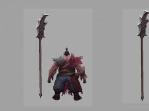 low poly 3d characters - elite mobs 3D Model