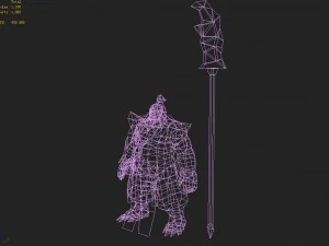 low poly 3d characters - elite mobs 3D Model