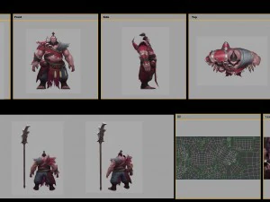 low poly 3d characters - elite mobs 3D Model