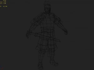 low poly 3d characters - arena manager 3D Model