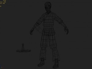 low poly 3d characters-hotel little two 3D मॉडल