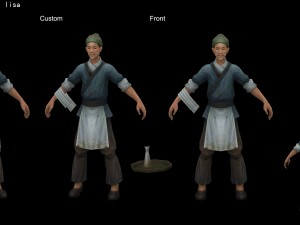 low poly 3d characters-hotel little two 3D मॉडल