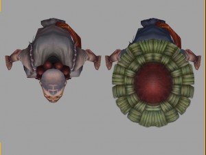 low poly 3d characters-bitter fruit monk 01 3D Model