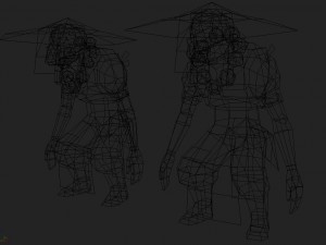 low poly 3d characters-bitter fruit monk 01 3D Model