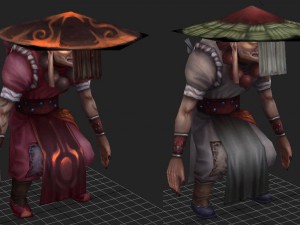 low poly 3d characters-bitter fruit monk 01 3D Model