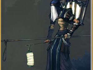 low poly 3d characters - fishing moon people Modèle 3D