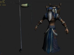 low poly 3d characters - fishing moon people Modèle 3D