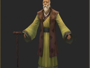 low poly 3d characters- grandpa 3Dモデル