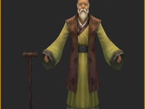 low poly 3d characters- grandpa 3Dモデル