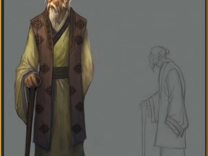 low poly 3d characters- grandpa 3Dモデル