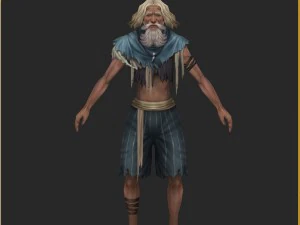 low poly 3d characters-away from 3D Model