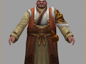 low poly 3d characters-liu shuqin 3D Model