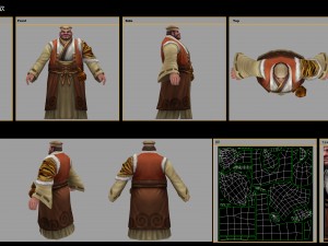 low poly 3d characters-liu shuqin 3D Model