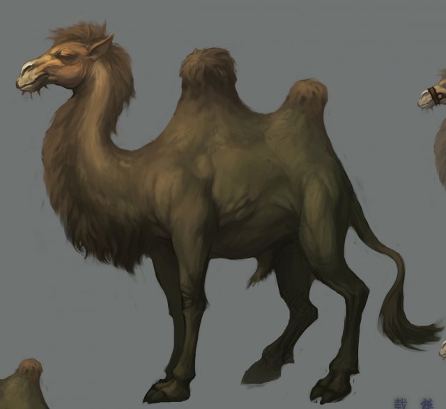 low poly 3d characters-camel 3D-Modell .c4d .max .obj .3ds .fbx .stl .blend 