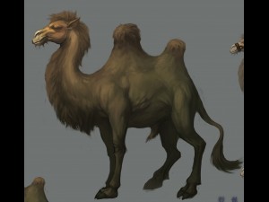 low poly 3d characters-camel Modelo 3D