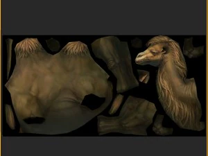low poly 3d characters-camel 3D Model