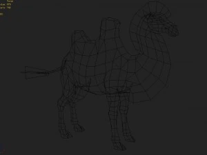 low poly 3d characters-camel 3D Model