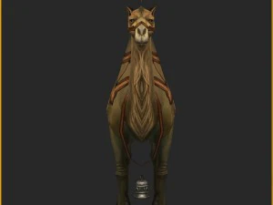 low poly 3d characters-camel 02 3D Model