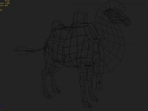 low poly 3d characters-camel 02 3D Model