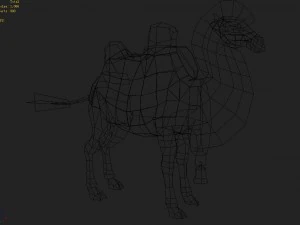 low poly 3d characters-camel 02 3D Model