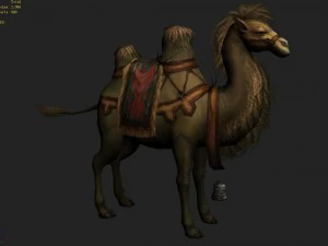 low poly 3d characters-camel 02 3D Model