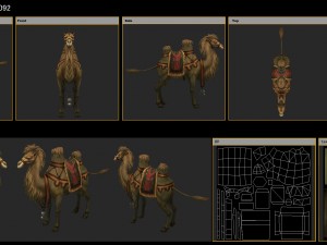 low poly 3d characters-camel 02 3D Model