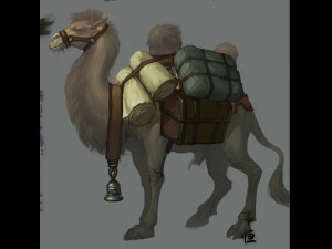 low poly 3d characters-camel 03 Modello 3D