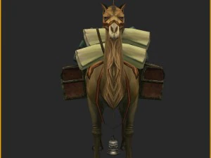 low poly 3d characters-camel 03 3D Model