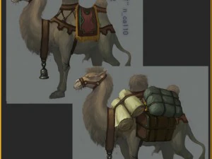 low poly 3d characters-camel 03 3D Model