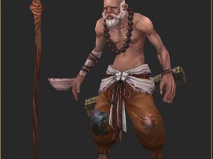 low poly 3d characters-lounge Modello 3D