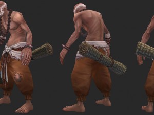 low poly 3d characters-lounge Modello 3D