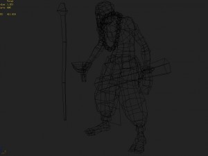 low poly 3d characters-lounge Modello 3D