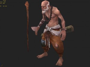 low poly 3d characters-lounge Modello 3D