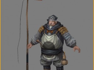 low poly 3d characters- groom zhao wuji 3D Model