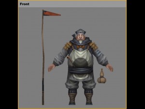 low poly 3d characters- groom zhao wuji 3D Model