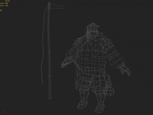low poly 3d characters- groom zhao wuji 3D Model