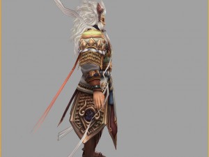 low poly 3d characters-horse ming wang 3D Модель