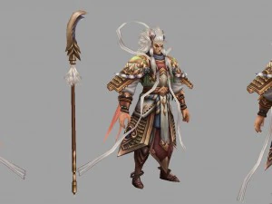 low poly 3d characters-horse ming wang 3D Model