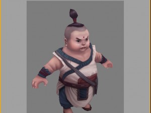 low poly 3d characters-miu bao Model 3D
