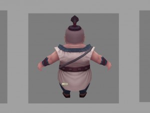 low poly 3d characters-miu bao Model 3D