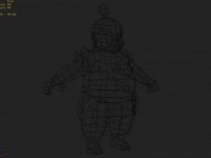 low poly 3d characters-miu bao Model 3D