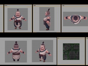 low poly 3d characters-miu bao Model 3D