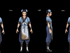 low poly 3d characters-bright moon 3D Model