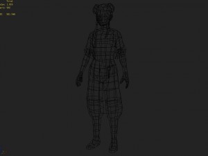 low poly 3d characters-bright moon 3D Model
