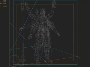 low poly 3d characters-three heads six arms 3D मॉडल