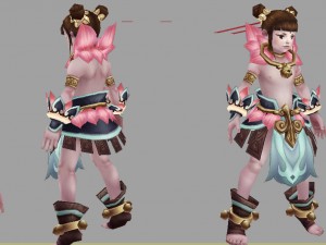 low poly 3d characters- where 01 Model 3D